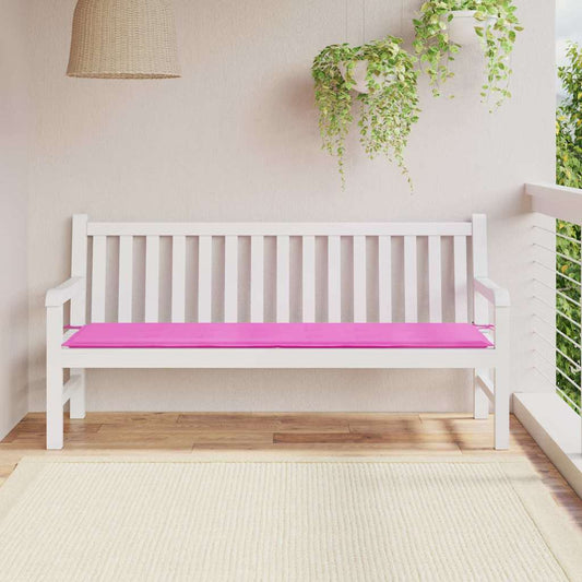 Travesseiro para Banco de Jardim Rosa 180 x 50 x 4 cm