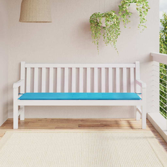 Travesseiro para Banco de Jardim Turquesa 180 x 50 x 4 cm