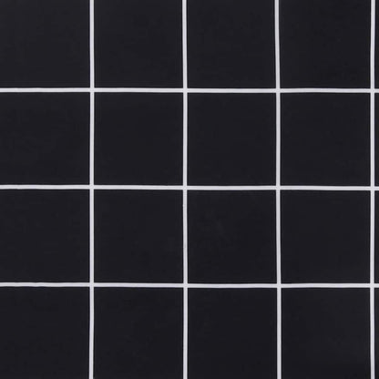 Almofadão p/ banco jardim 200x50x4cm tecido padrão xadrez preto