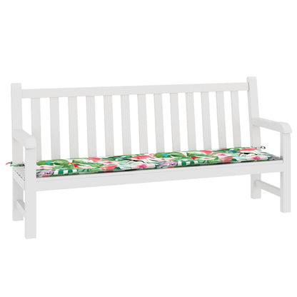Almofadão p/ banco de jardim 200x50x4 cm tecido multicor