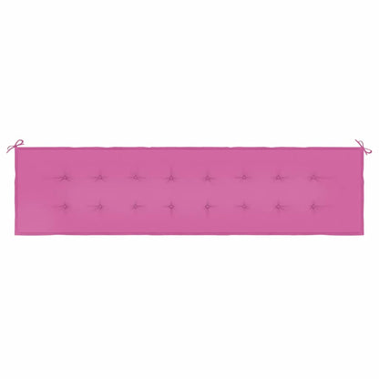 Almofadão p/ banco de jardim 200x50x4 cm tecido rosa