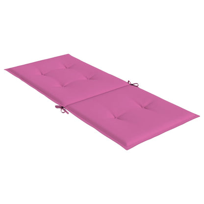 Almofadões cadeira de encosto alto 4 pcs tecido rosa