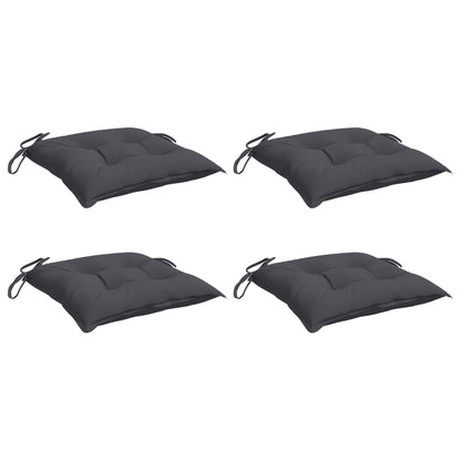 Almofadões de cadeira 4 pcs 40x40x7 cm tecido oxford antracite