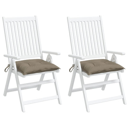 Almofadões de cadeira 2 pcs tecido oxford cinza-acastanhado