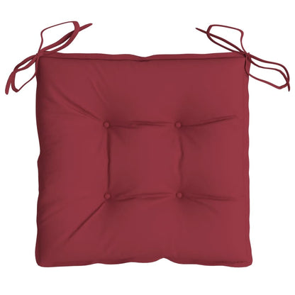 Almofadões de cadeira 2 pcs tecido oxford vermelho tinto