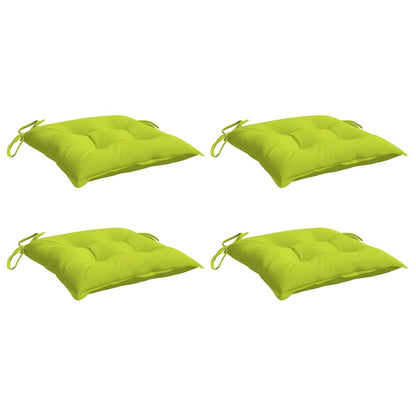 Almofadões de cadeira 4 pcs tecido oxford verde brilhante