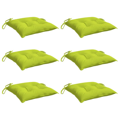 Almofadões de cadeira 6 pcs tecido oxford verde brilhante