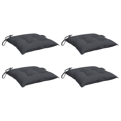 Almofadões de cadeira 4 pcs 50x50x7 cm tecido oxford antracite