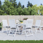 Almofadões de cadeira 6 pcs 50x50x7 cm tecido oxford cinzento