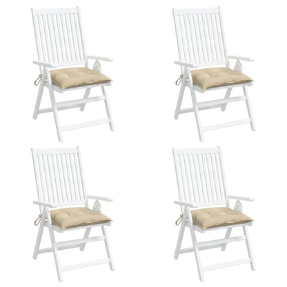 Almofadões para móveis de paletes 4 pcs tecido oxford bege
