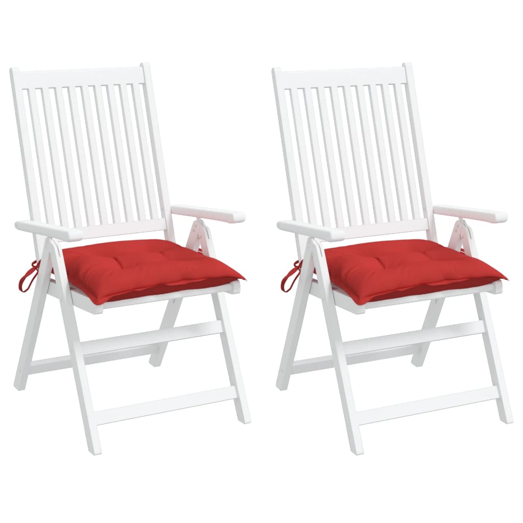 Almofadões para móveis de paletes 2 pcs tecido oxford vermelho