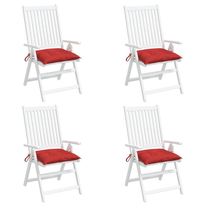 Almofadões para móveis de paletes 4 pcs tecido oxford vermelho