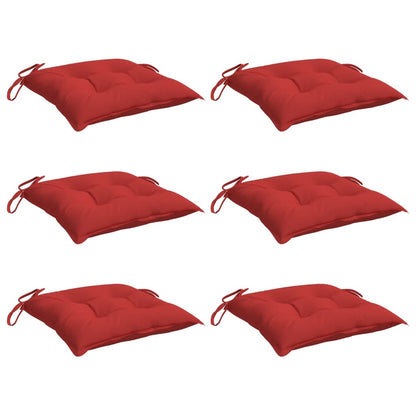 Almofadões para móveis de paletes 6 pcs tecido oxford vermelho
