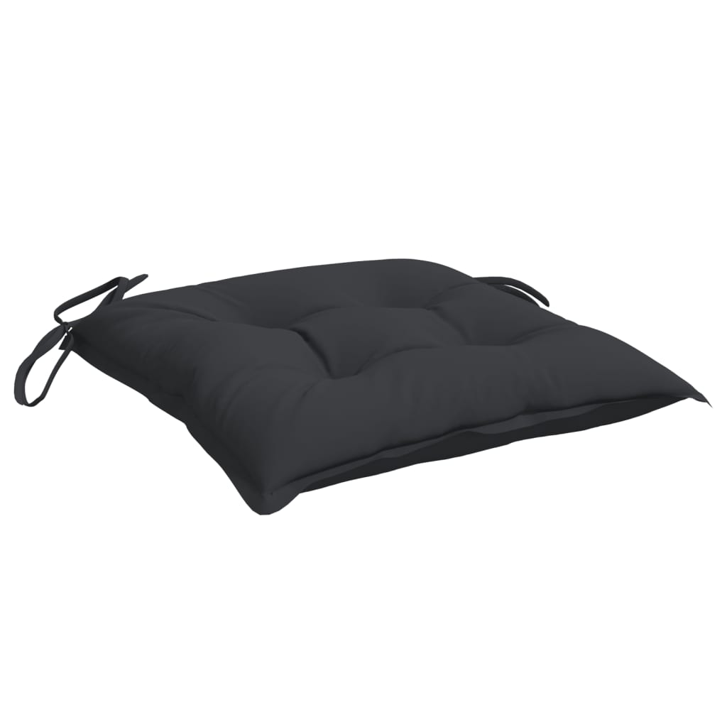 Almofadões para móveis de paletes 6 pcs tecido oxford preto