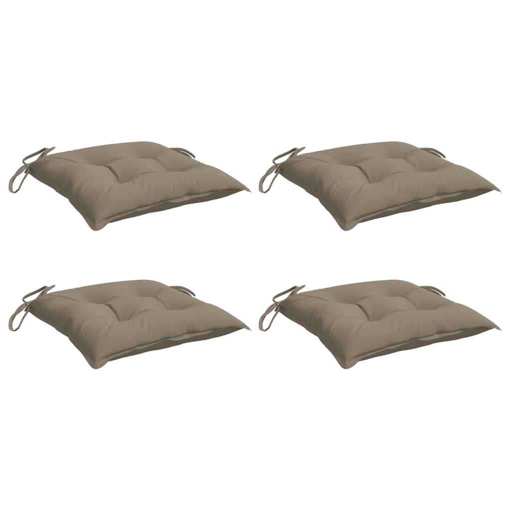 Almofadões móveis paletes 4 pcs tecido oxford cinza-acastanhado