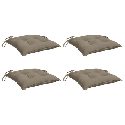Almofadões móveis paletes 4 pcs tecido oxford cinza-acastanhado
