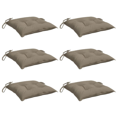 Almofadões móveis paletes 6 pcs tecido oxford cinza-acastanhado