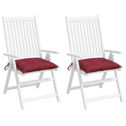 Almofadões móveis de paletes 2 pcs tecido oxford vermelho-tinto