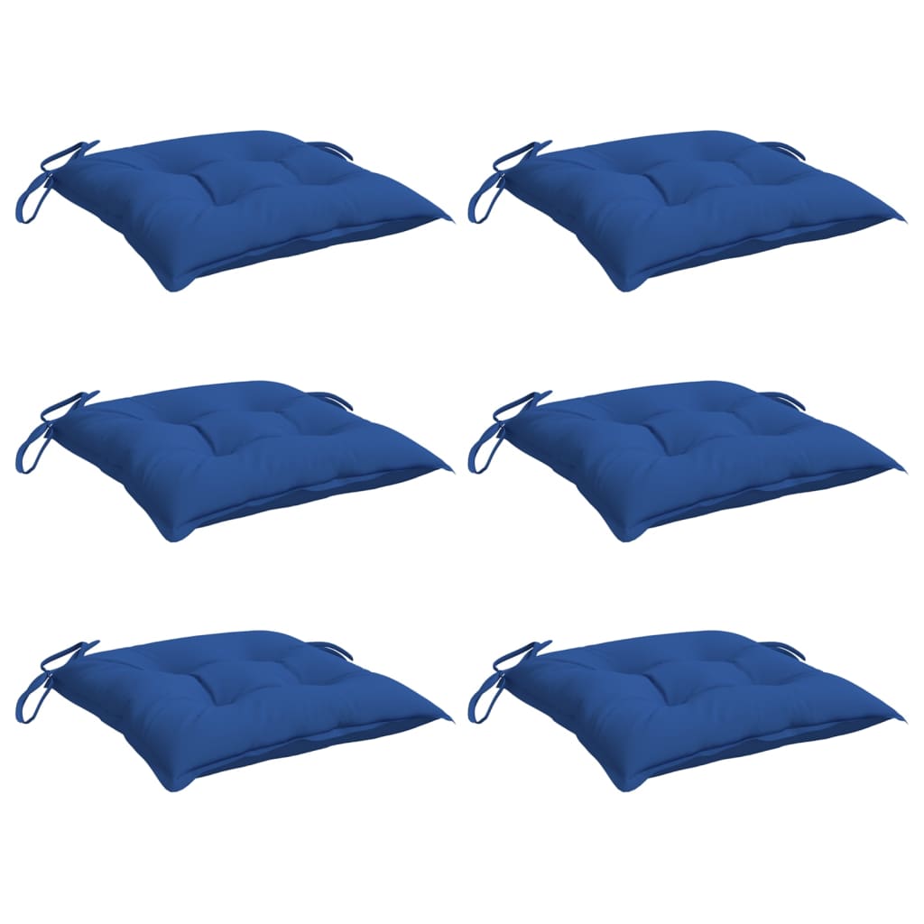 Almofadões para móveis de paletes 6 pcs tecido oxford azul