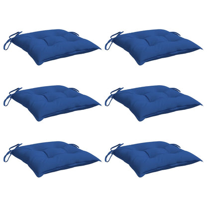 Almofadões para móveis de paletes 6 pcs tecido oxford azul