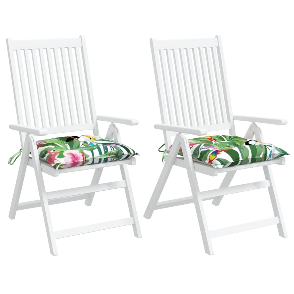Almofadões p/ cadeira 2 pcs tecido oxford multicor