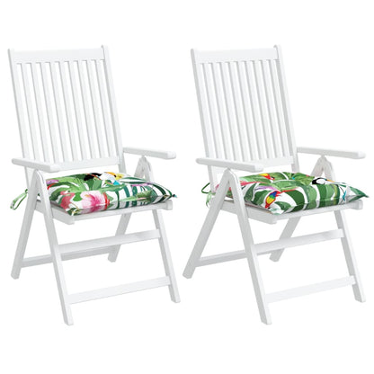 Almofadões p/ cadeira 2 pcs tecido oxford multicor