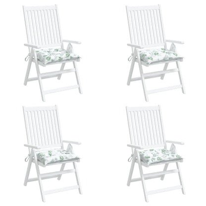Almofadões p/ cadeira 4 pcs tecido oxford padrão folhas