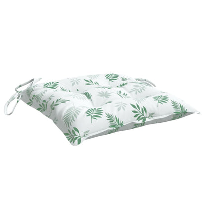 Almofadões p/ cadeira 6 pcs tecido oxford padrão folhas