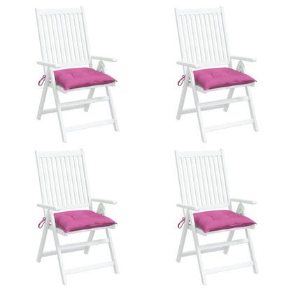 Almofadões de cadeira 4 pcs 50x50x7 cm tecido oxford rosa