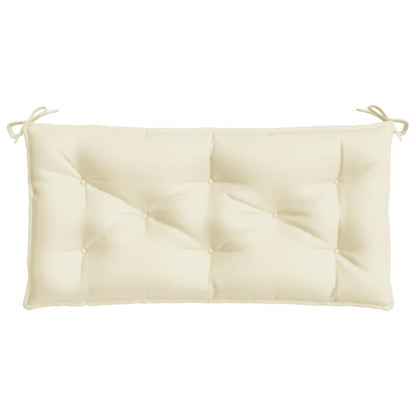 Almofadão p/ banco de jardim 100x50x7 cm tecido oxford creme