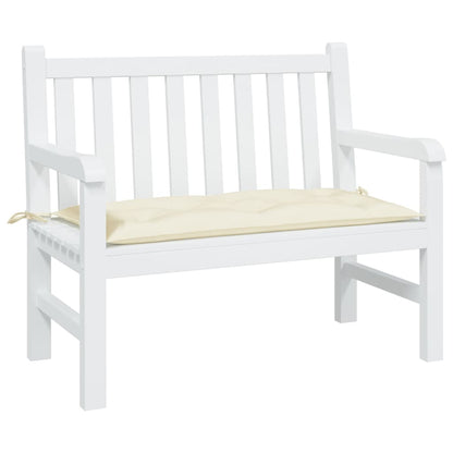 Almofadão p/ banco de jardim 100x50x7 cm tecido oxford creme