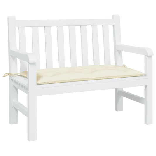 Almofadão p/ banco de jardim 100x50x7 cm tecido oxford creme