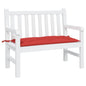 Almofadão p/ banco de jardim 100x50x7cm tecido oxford vermelho