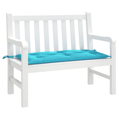 Almofadão p/ banco de jardim 100x50x7 cm tecido oxford turquesa