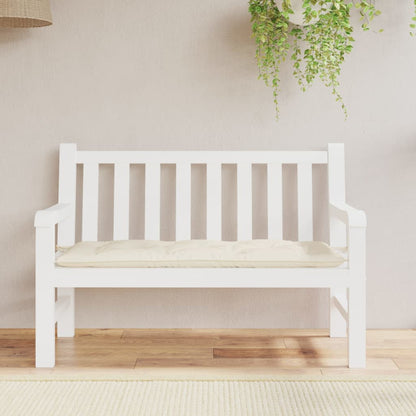 Almofadão p/ banco de jardim 120x50x7 cm tecido Oxford creme