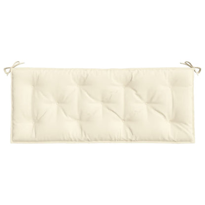 Almofadão p/ banco de jardim 120x50x7 cm tecido Oxford creme