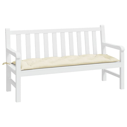 Almofadão p/ banco de jardim 150x50x7 cm tecido oxford creme