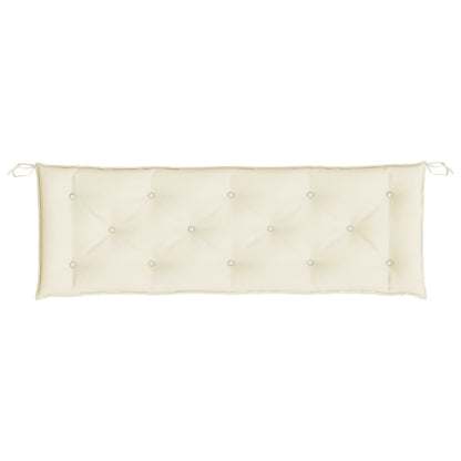 Almofadão p/ banco de jardim 150x50x7 cm tecido oxford creme