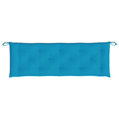 Almofadão p/ banco jardim 150x50x7 cm tecido oxford azul-claro