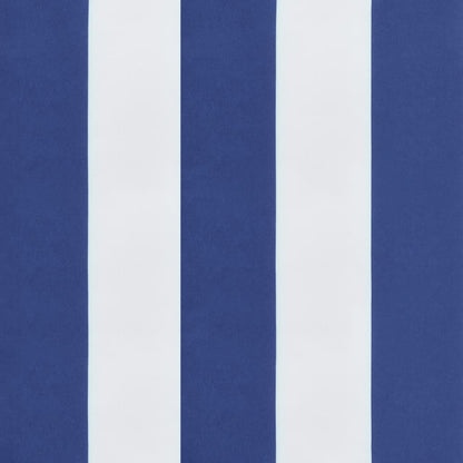 Almofadão p/ banco jardim 150x50x7 cm tecido oxford azul/branco