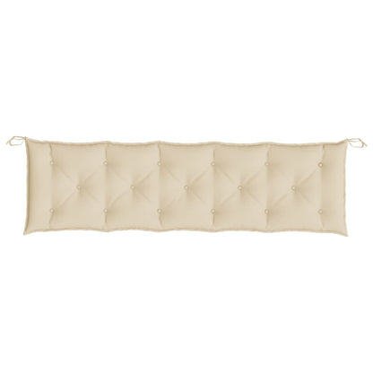 Almofadão p/ banco de jardim 180x50x7 cm tecido oxford bege