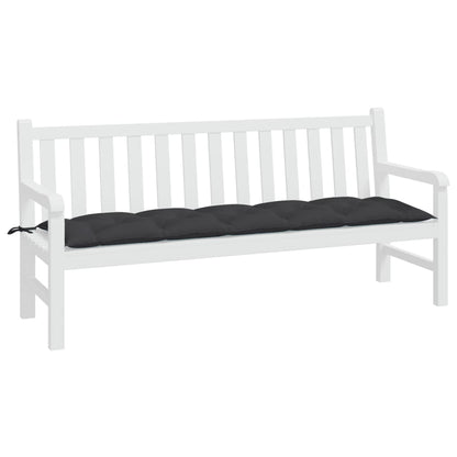 Almofadão p/ banco de jardim 180x50x7 cm tecido oxford preto