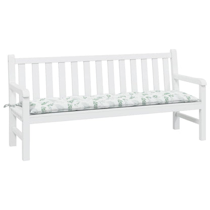 Almofadão banco jardim 180x50x7 cm tecido oxford padrão folhas