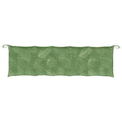 Almofadão banco jardim 180x50x7 cm tecido oxford padrão folhas