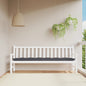 Almofadão p/ banco de jardim 200x50x7cm tecido oxford antracite