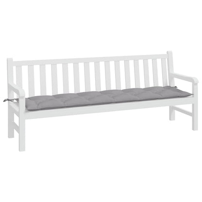 Almofadão p/ banco de jardim 200x50x7cm tecido oxford cinza