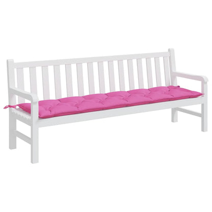 Almofadão p/ banco de jardim 200x50x7 cm tecido rosa