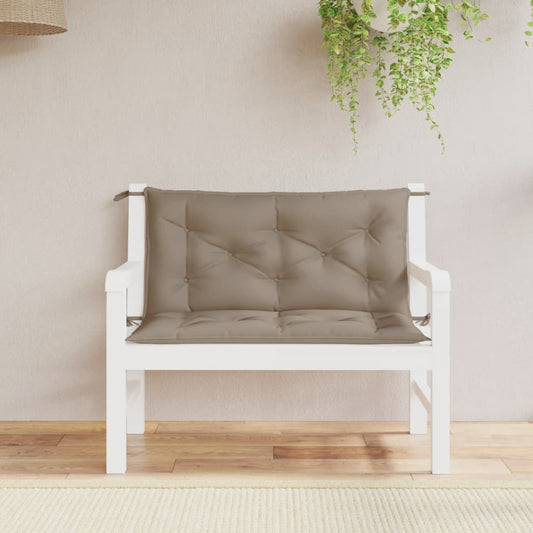 Almofadões banco jardim 2 pcs tecido oxford cinza-acastanhado