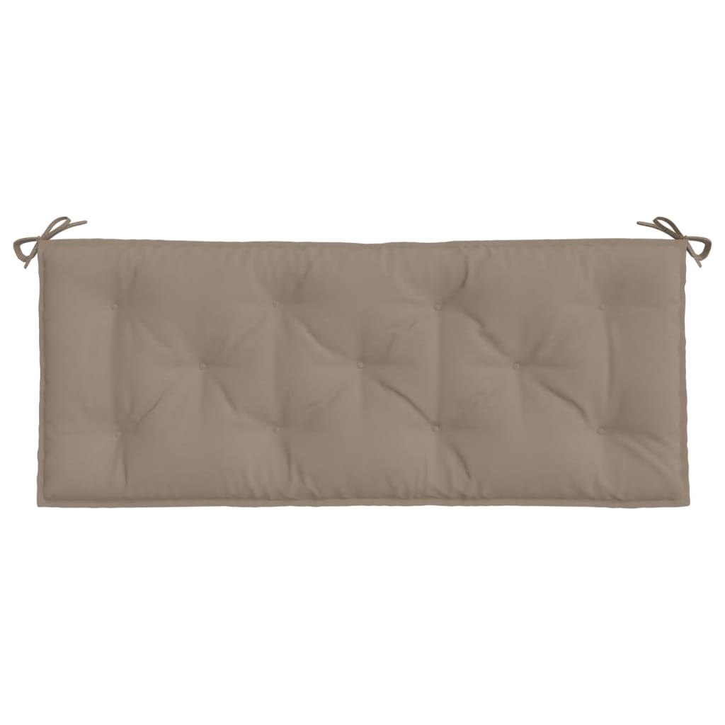 Almofadões banco jardim 2 pcs tecido oxford cinza-acastanhado