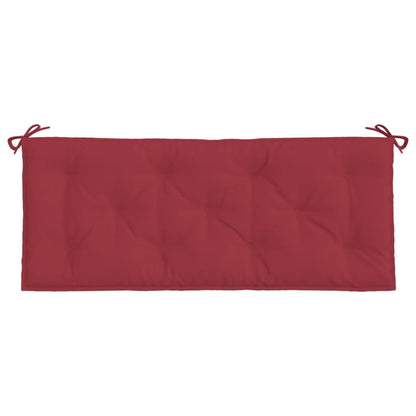 Almofadões banco jardim 2 pcs tecido oxford vermelho tinto